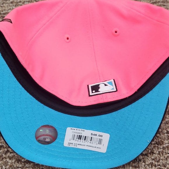 New Era Atlanta Braves 59FIFTY Fitted Hat Exclusive 40th Year Side Patch - Picture 7 of 8